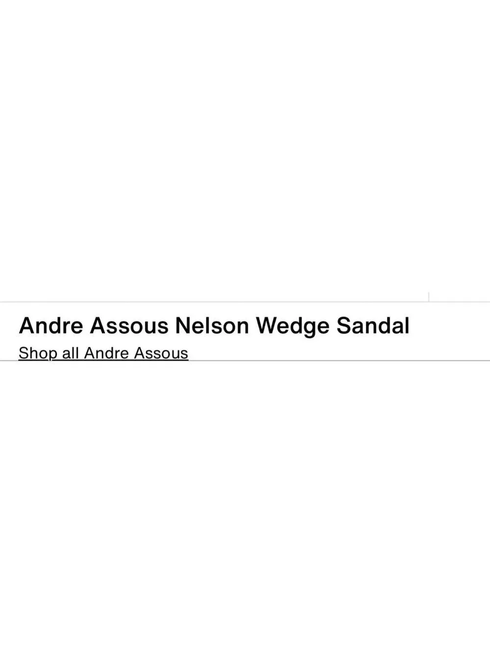 NWT Andre Assous Nelson Black & White Wedge Sandals Size 9.5